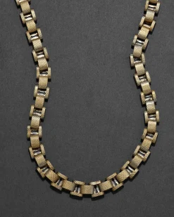 Antique 1800s 14k Gold Fill Handmade Venetian Box Chain Necklace