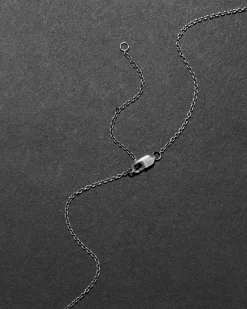 Antique 1920s Sterling Silver Cross Locket Pendant Necklace