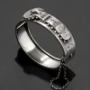 Antique 1800s Victorian Sterling Silver Buckle Bracelet