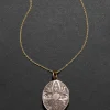 Antique Victorian 1800s 14k Gold Fill Hand Etched Locket Necklace