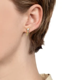 Asterales Gold Bar Earring