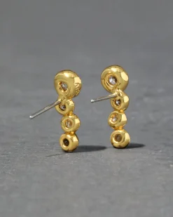 Asterales Gold Bar Earring