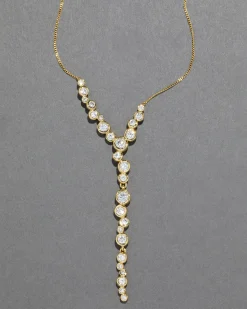 Asterales Gold Cascading Necklace
