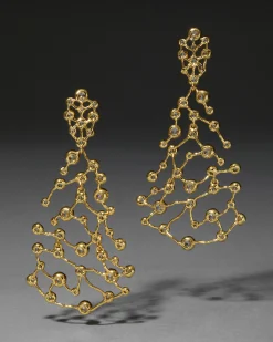 Asterales Gold Large Celestial Earring