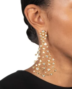 Asterales Gold Large Celestial Earring