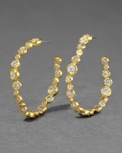Asterales Gold Large Hoop Earring