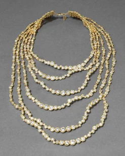Asterales Gold Multi Layered Necklace