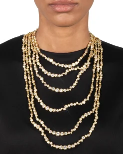 Asterales Gold Multi Layered Necklace