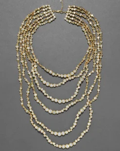 Asterales Gold Multi Layered Necklace