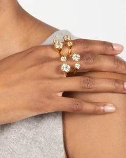 Asterales Gold Open Ring