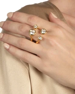 Asterales Gold Open Ring