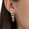 Asterales Modernist Hoop Earring