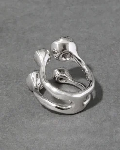 Asterales Silver Open Ring