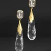 Bonbon Crystal Large Teardrop Earring- Clear