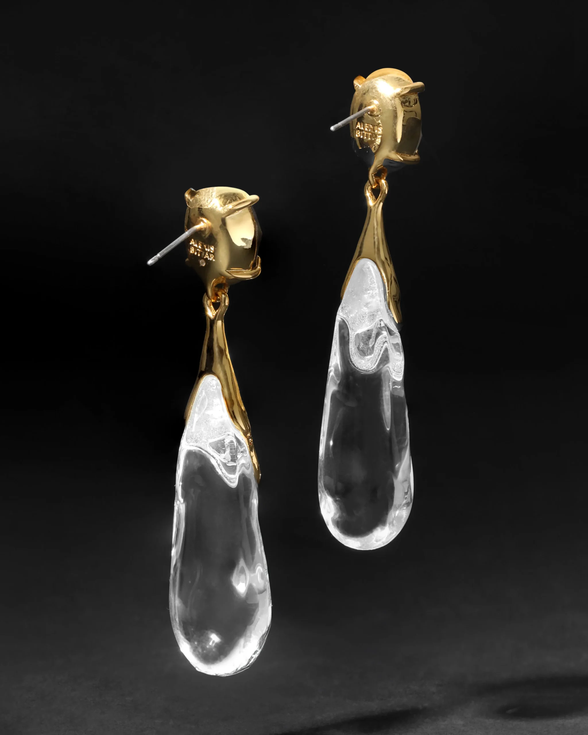 Bonbon Crystal Small Teardrop Earring- Clear