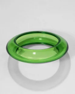Bonbon Lucite Saucer Bangle Bracelet- Basil