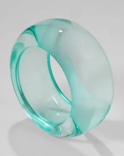 Bonbon Lucite Wide Bangle Bracelet- Horizon