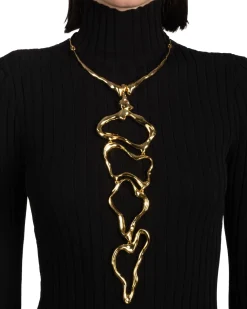 Brut Gold Cascade Collar Necklace