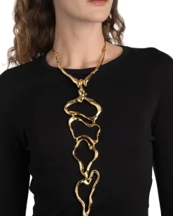 Brut Gold Cascade Collar Necklace