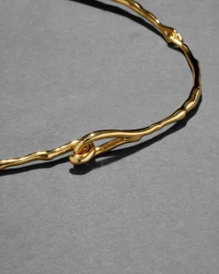 Brut Gold Cascade Collar Necklace