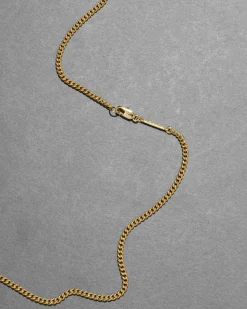 Brut Gold Jewel Studded Pear Pendant Necklace