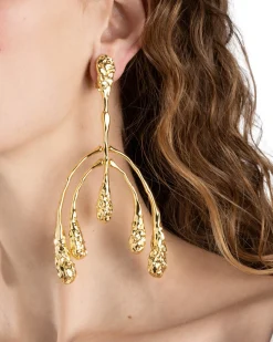 Brut Gold Large Mobile Earring