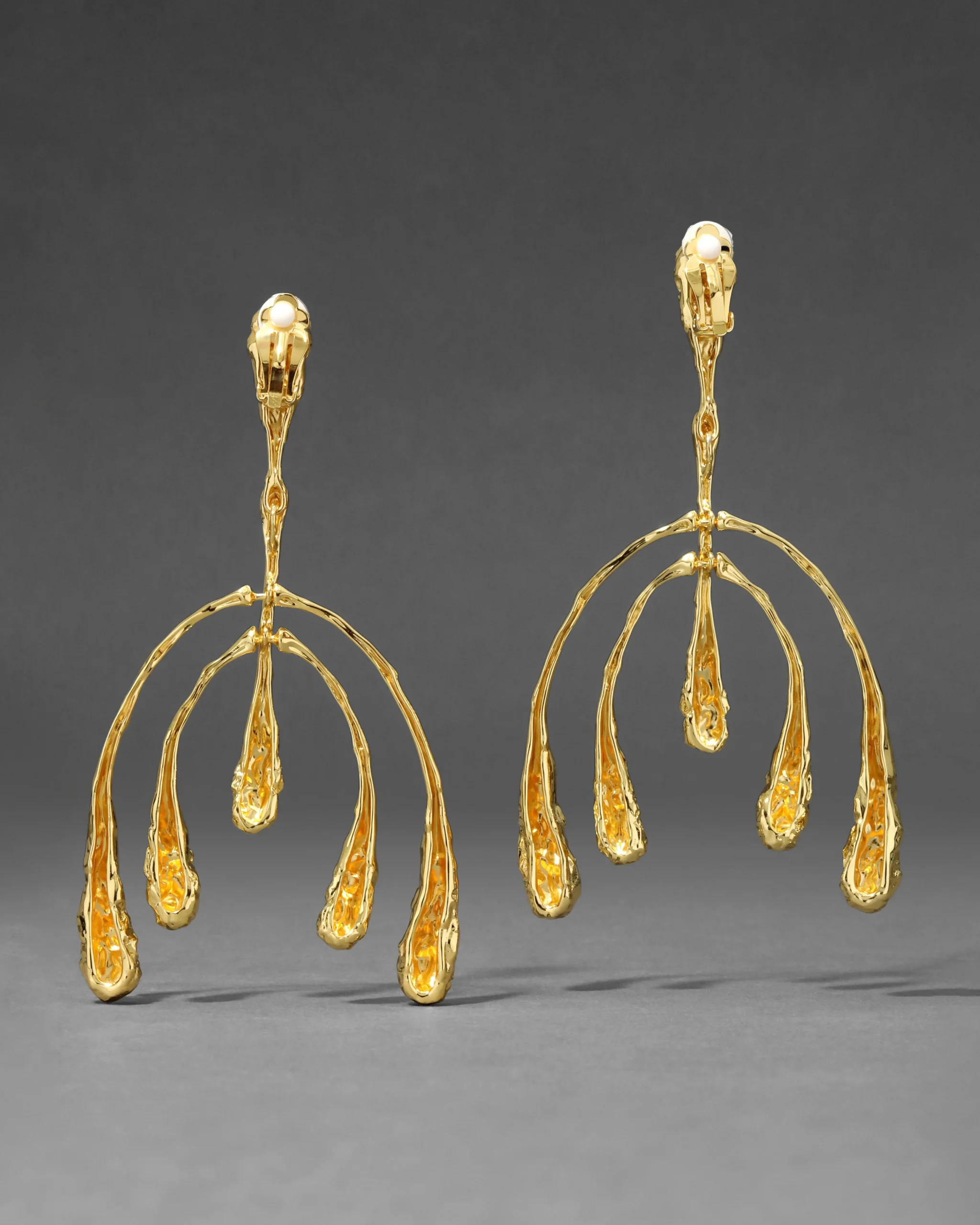 Brut Gold Large Mobile Earring
