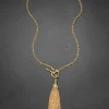 Brut Gold Long Tassel Necklace
