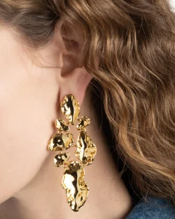 Brut Gold Mosaic Earring