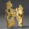 Brut Gold Reef Cuff Bracelet