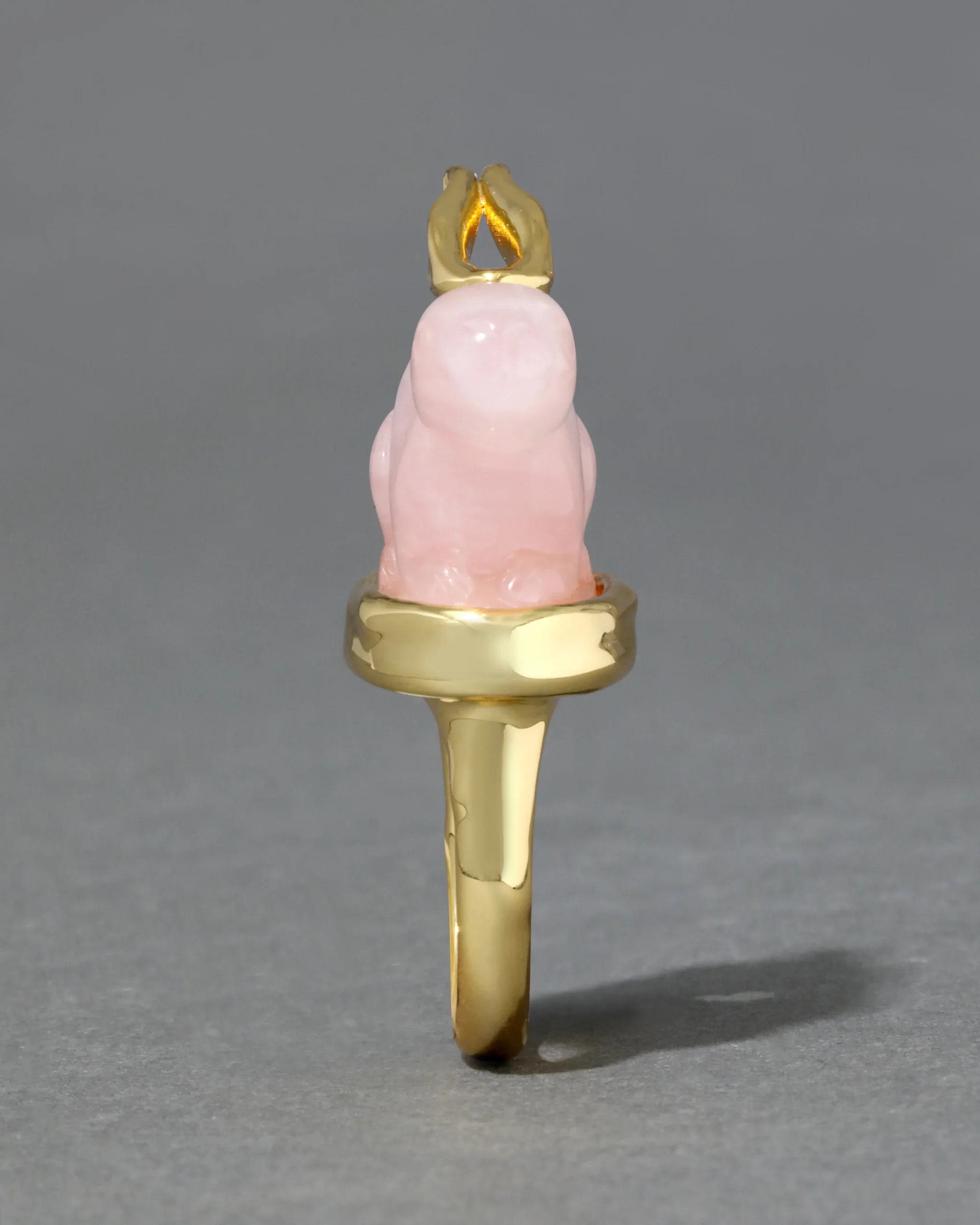Bunny Rose Quartz Ring