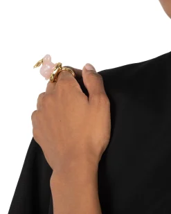 Bunny Rose Quartz Ring