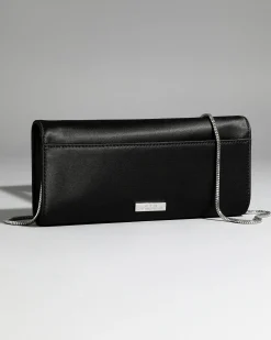 Crystal Curve Clutch- Black