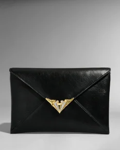 Envelope Clutch- Black