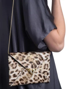 Envelope Clutch- Metallic Leopard