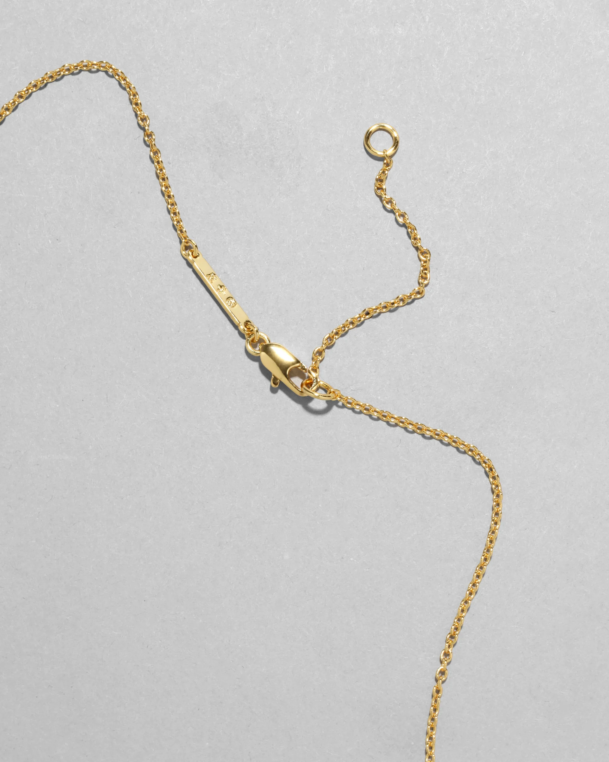 Gold Capped Crescent Necklace- Metallic Sky