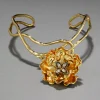 Jardin Gold Rose Collar Necklace