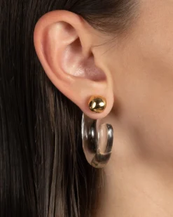 Liquid Lucite Front Back Hoop Earring