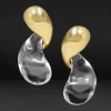 Liquid Lucite Modernist Earring