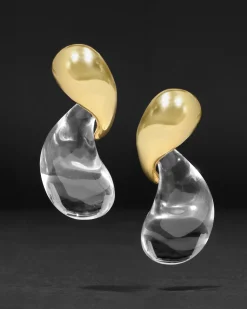 Liquid Lucite Modernist Earring