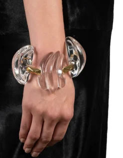 Liquid Lucite Sculptural Link Bracelet
