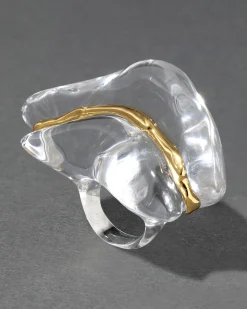 Liquid Lucite Wave Ring