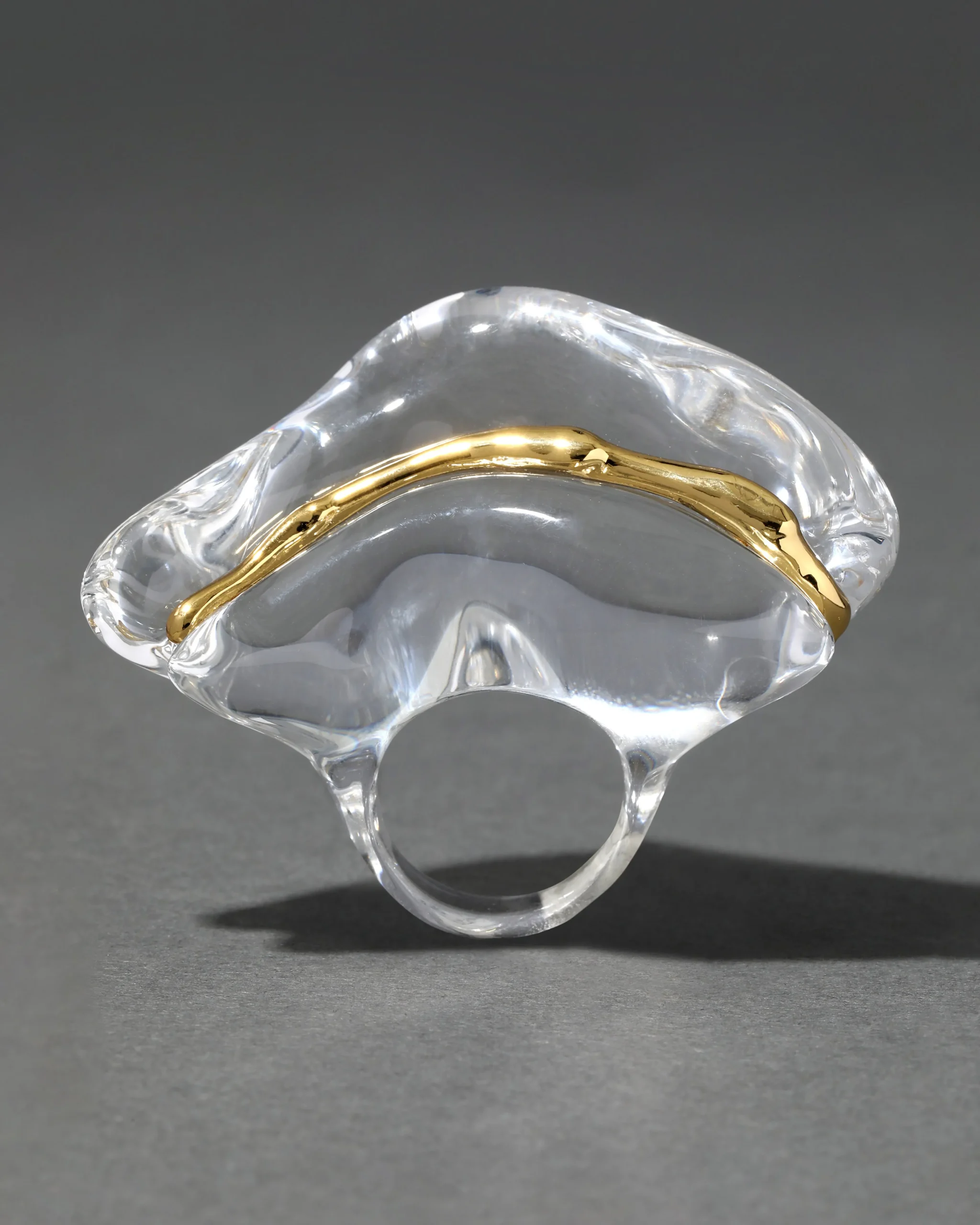 Liquid Lucite Wave Ring