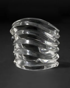 Liquid Lucite Wide Ripple Cuff