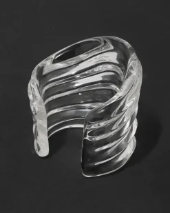 Liquid Lucite Wide Ripple Cuff