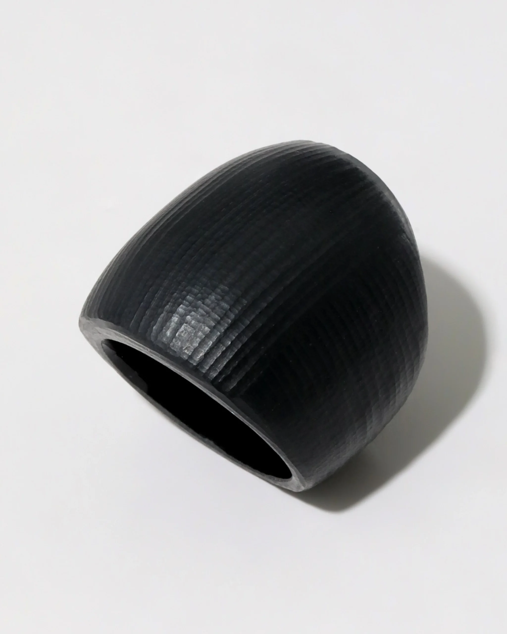 Lucite Block Ring- Black