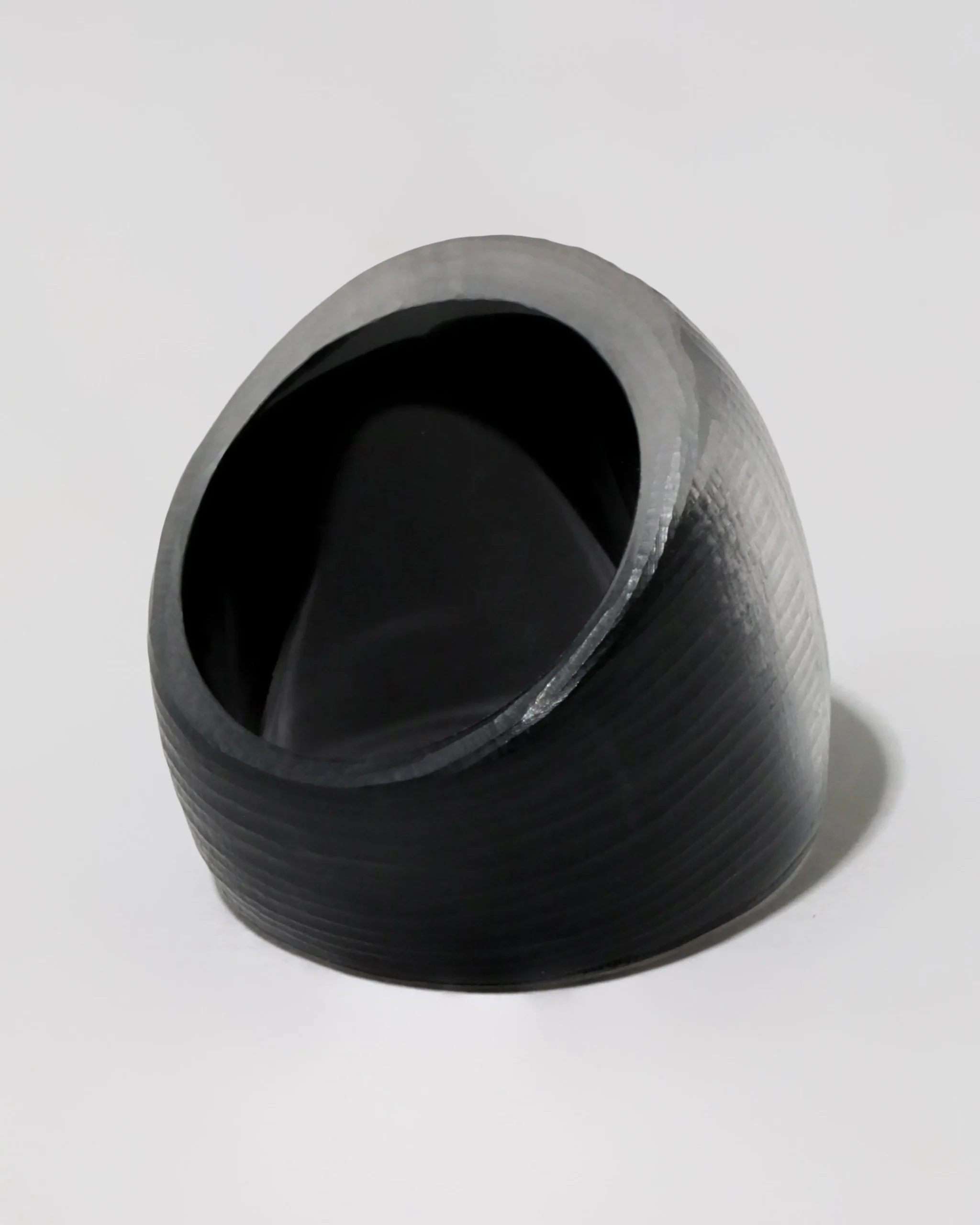 Lucite Block Ring- Black