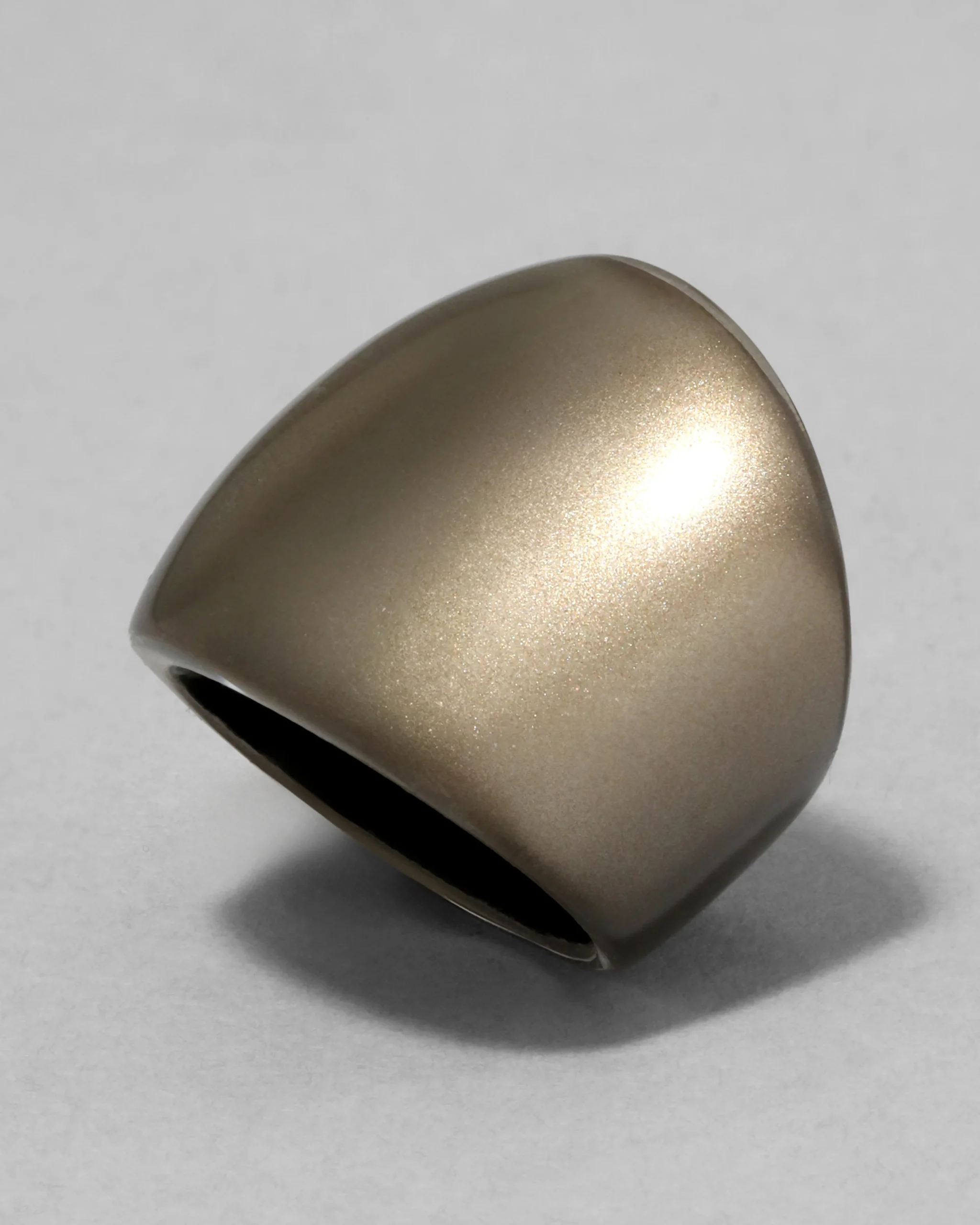 Lucite Block Ring- Dune