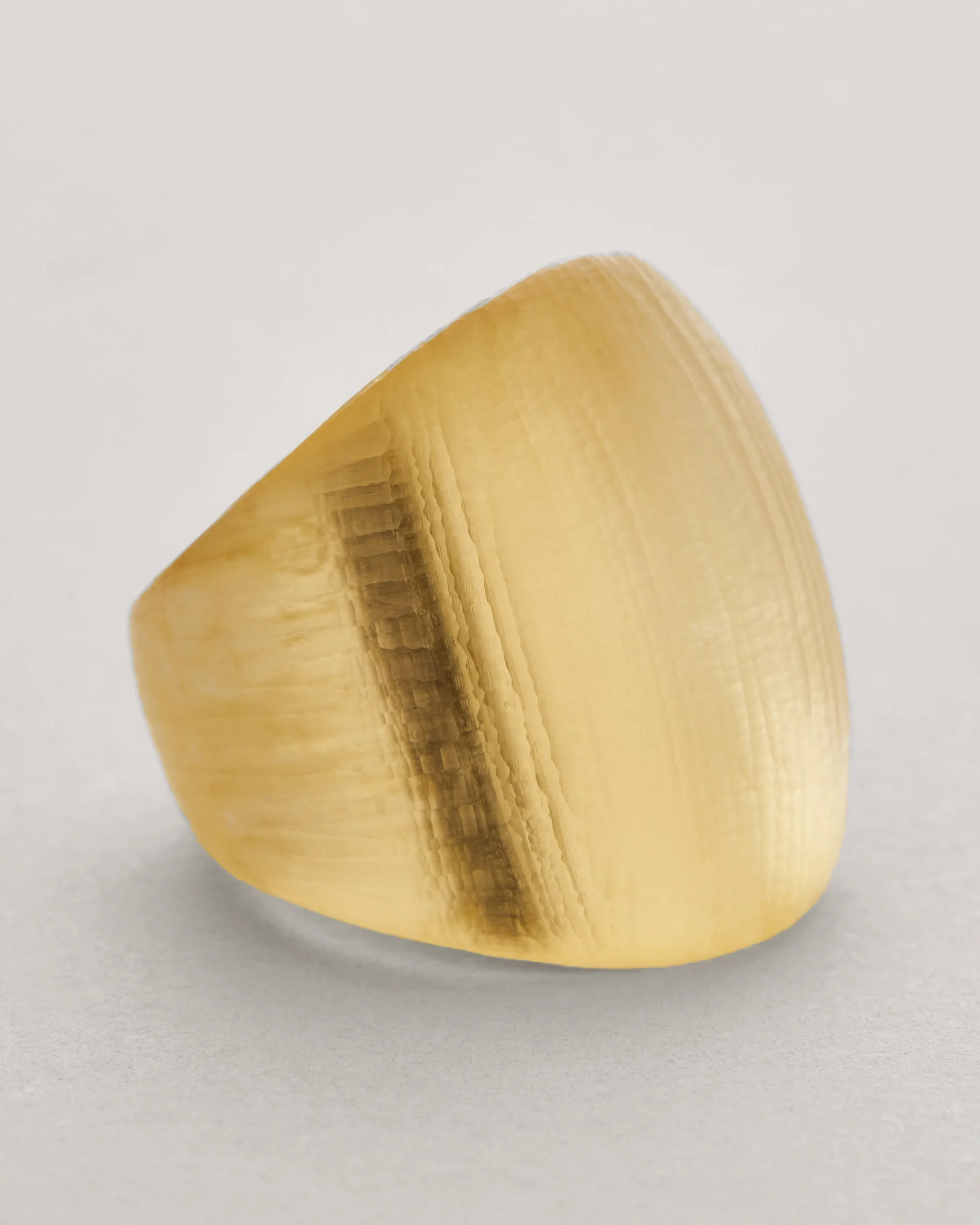 Lucite Block Ring- Gold