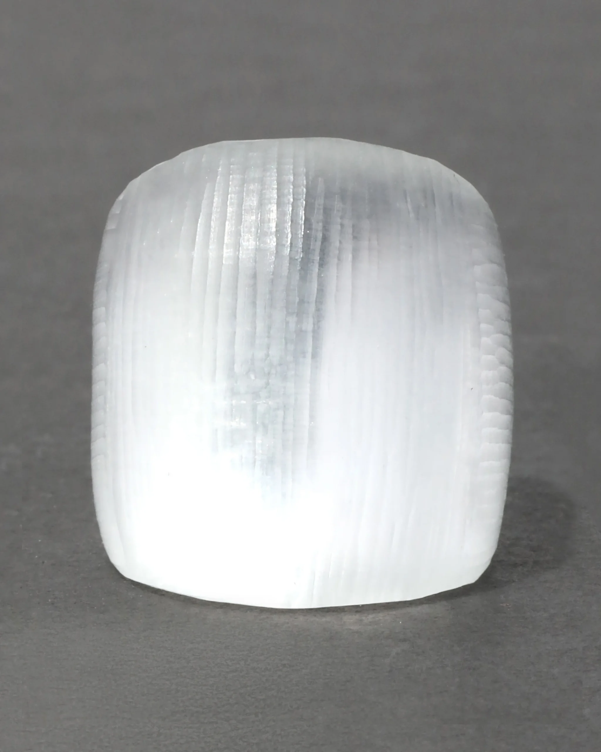 Lucite Block Ring- Silver